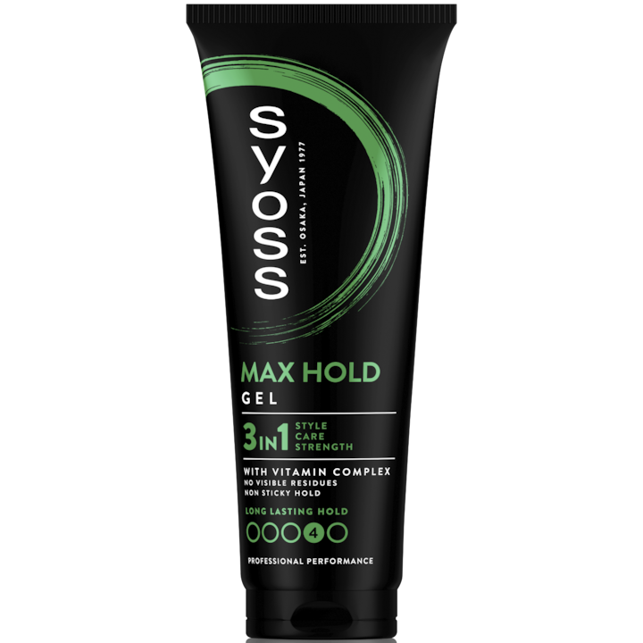 Gel de par Syoss Max Hold pentru fixare foarte puternica, 250 ml