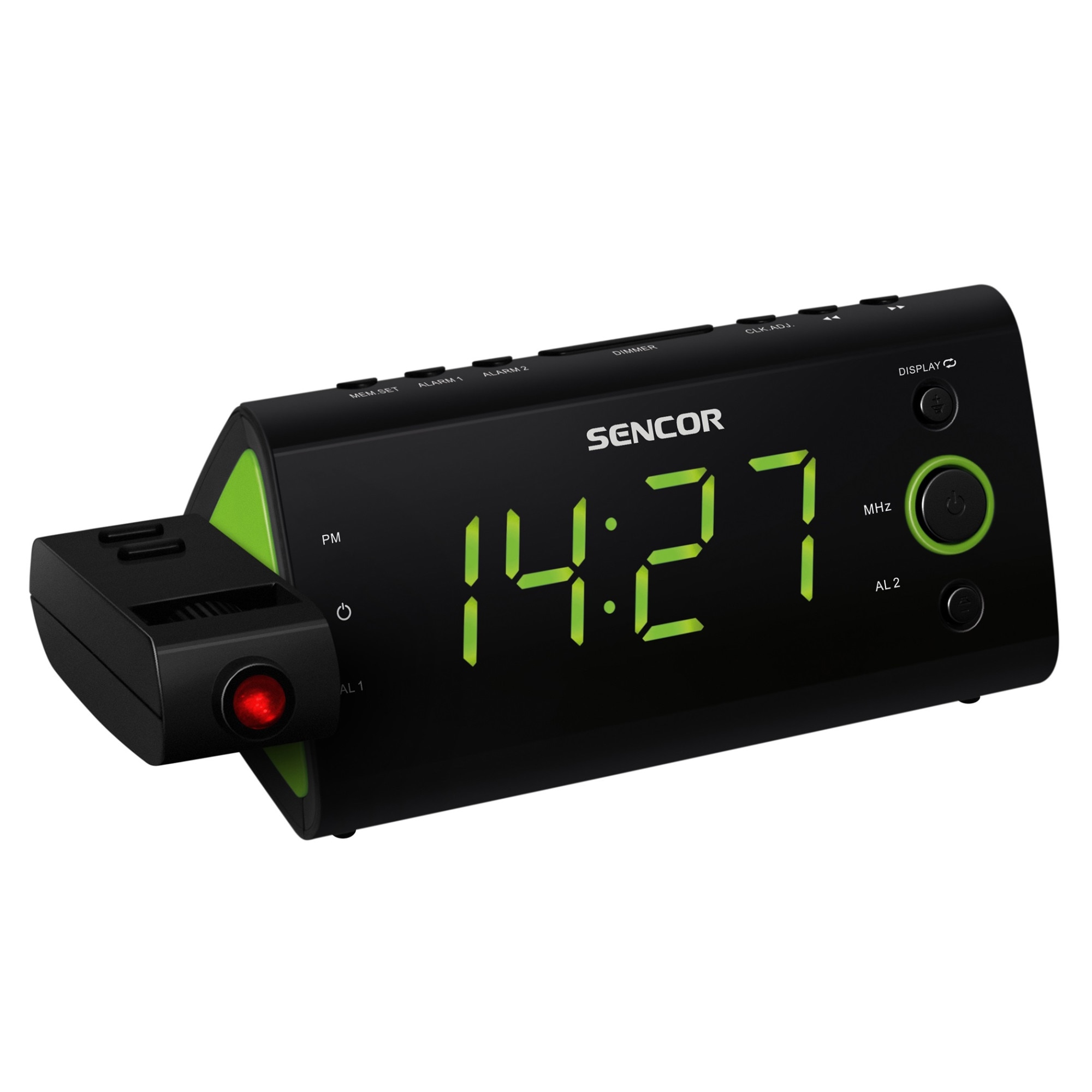 Radio cu ceas Sencor SRC 330GN, Negru