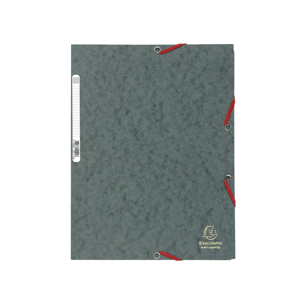 Mapa din carton cu elastic gri