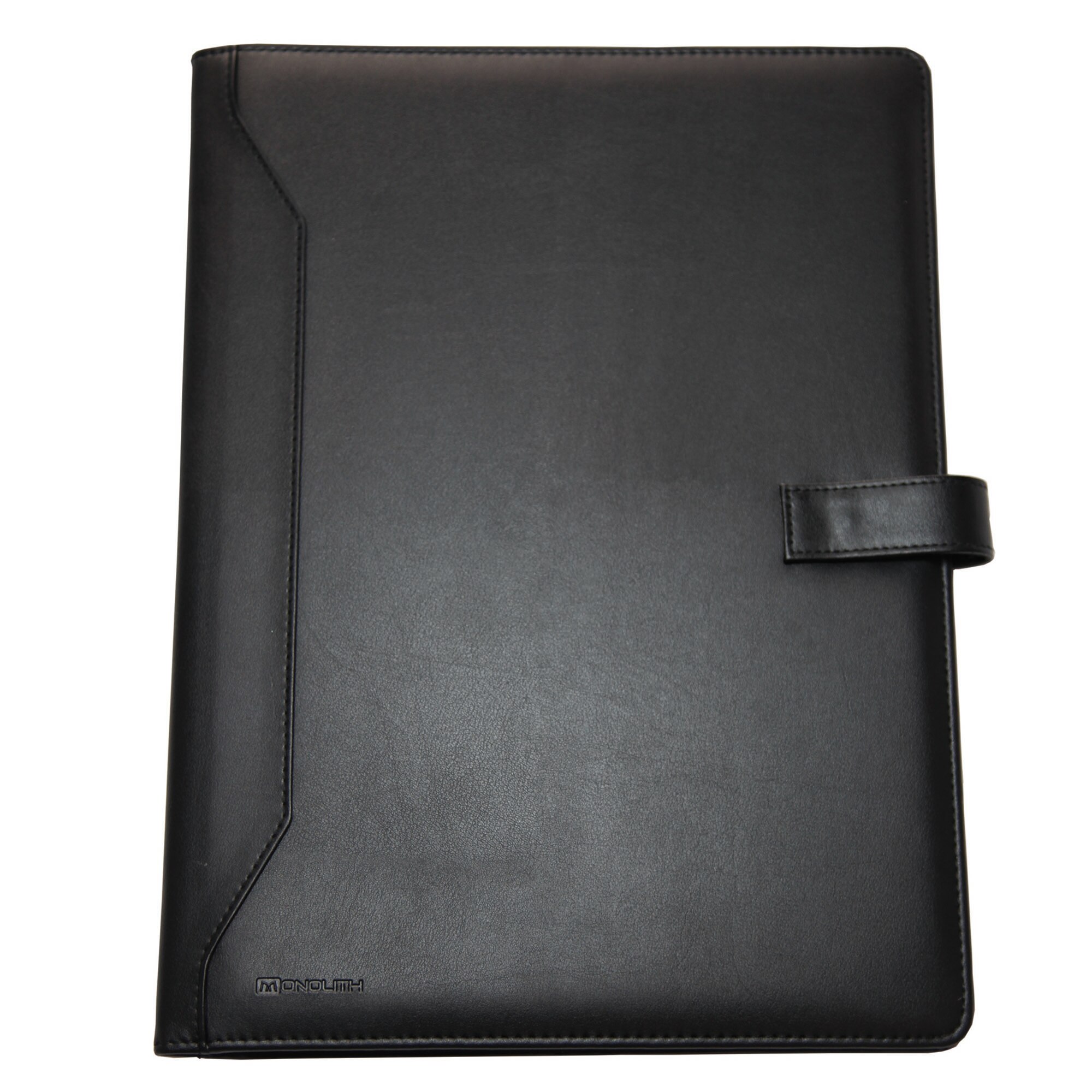 Mapa conferinta A4, cu blocnotes si buton, MONOLITH 2900, neagra