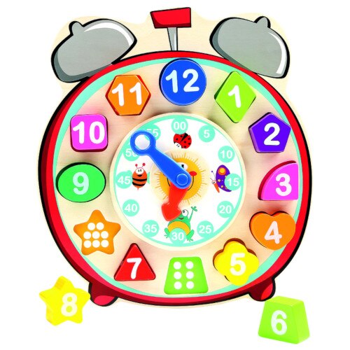 Ceas Bino din Lemn cu Sortator de Forme