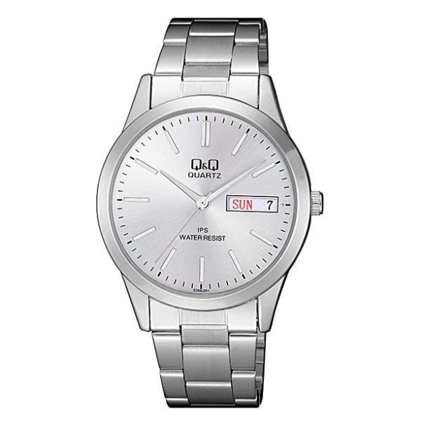 Ceas Q&Q CD06J2051Y barbatesc, bratara, data, Silver