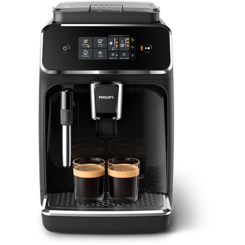 Espressor automat Philips EP2224/40, 2 Bauturi , Rasnita Ceramica, Sistem de Spumare a Laptelui, Ecran Tactil, Negru Espressor automat Philips EP2224/40, 2 Bauturi , Rasnita Ceramica, Sistem de Spumare a Laptelui, Ecran Tactil, Negru
