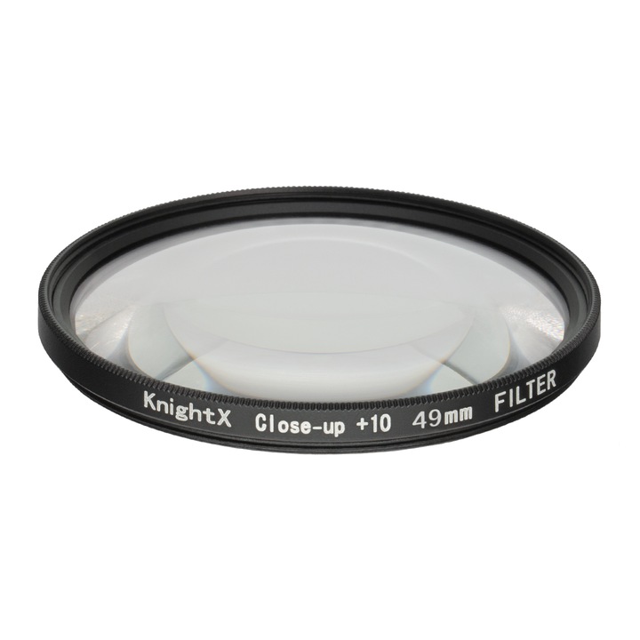 Filtru Macro CloseUp +10 KnightX de 49mm sticla optica
