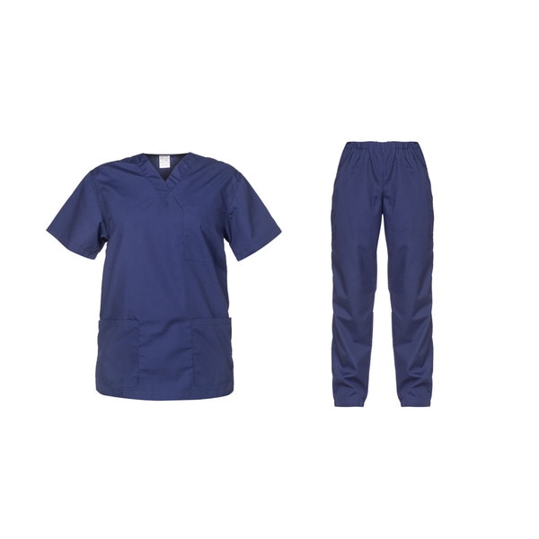 Costum tunica si pantaloni, Bleumarin, marimea S