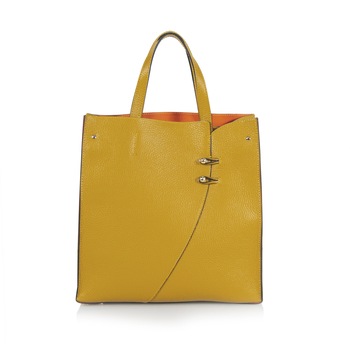 EMILIO MASI ,TRIESTE, Shopper de piele naturala , COD 66C010 , GALBEN, 32x 26x 11 cm EMILIO MASI ,TRIESTE, Shopper de piele naturala , COD 66C010 , GALBEN, 32x 26x 11 cm