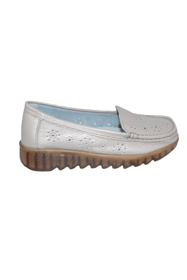 Pantofi perforati cu model si talpa deosebita,D&J Exclussive, Auriu