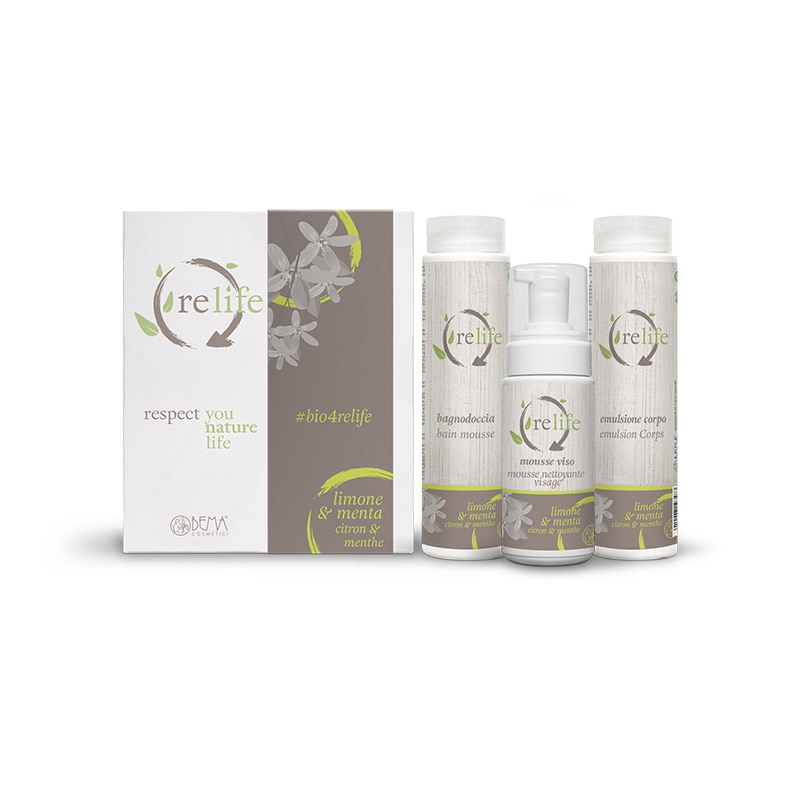 Set produse Relife cu lamaie si menta, natural, 550 ml