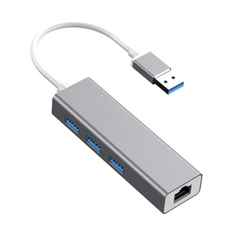 Hub HOPE R 3 porturi Usb 3.0, 1port Usb 3.0, 1 port Gigabit Lan Hub HOPE R 3 porturi Usb 3.0, 1port Usb 3.0, 1 port Gigabit Lan