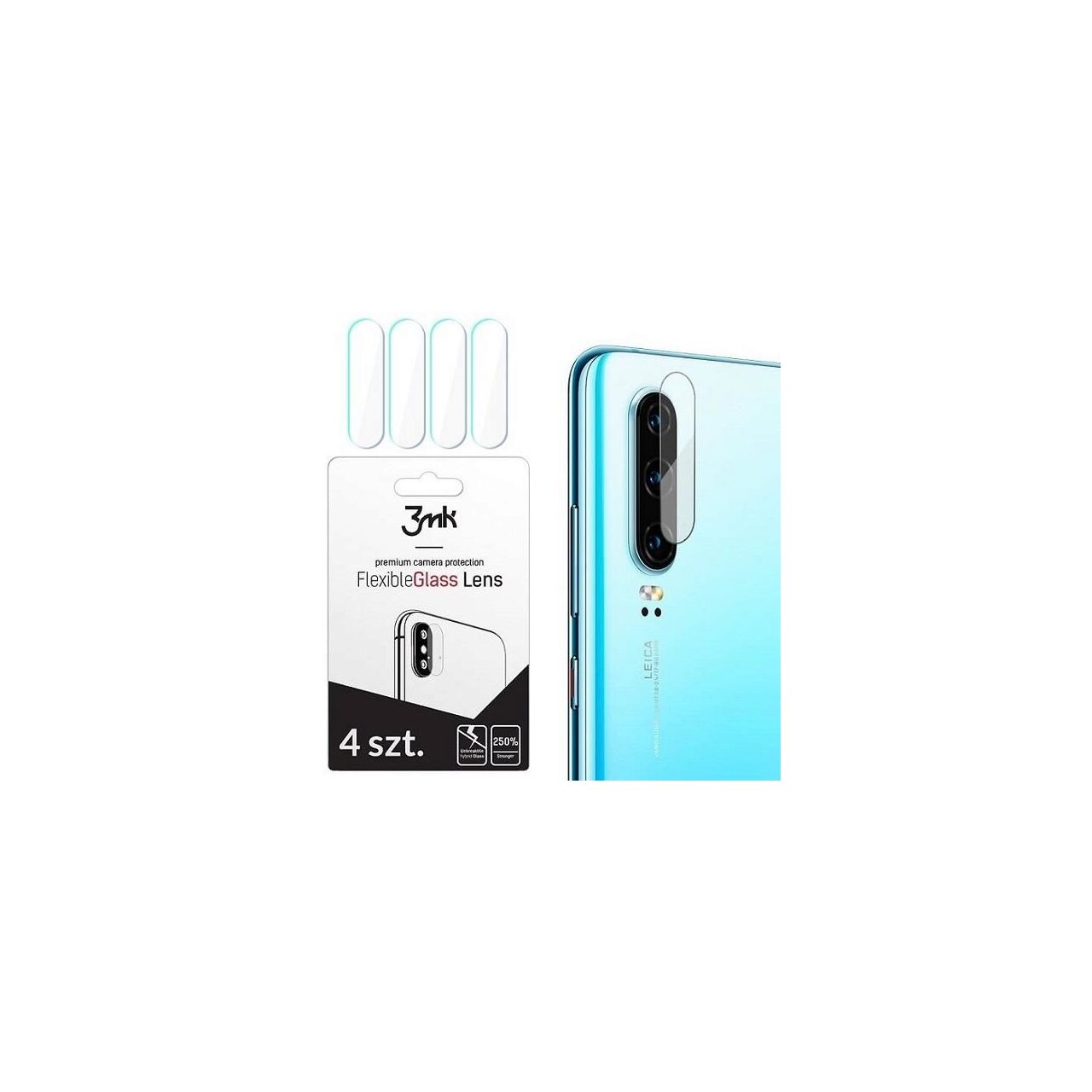 Folie Protectie Camera Xiaomi Redmi Note 8,Redmi Note 8T - 3mk Flexible Glass Clear