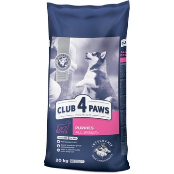 Hrana uscata catei juniori talie mica Club 4 Paws, Cu pui, 20kg Hrana uscata catei juniori talie mica Club 4 Paws, Cu pui, 20kg