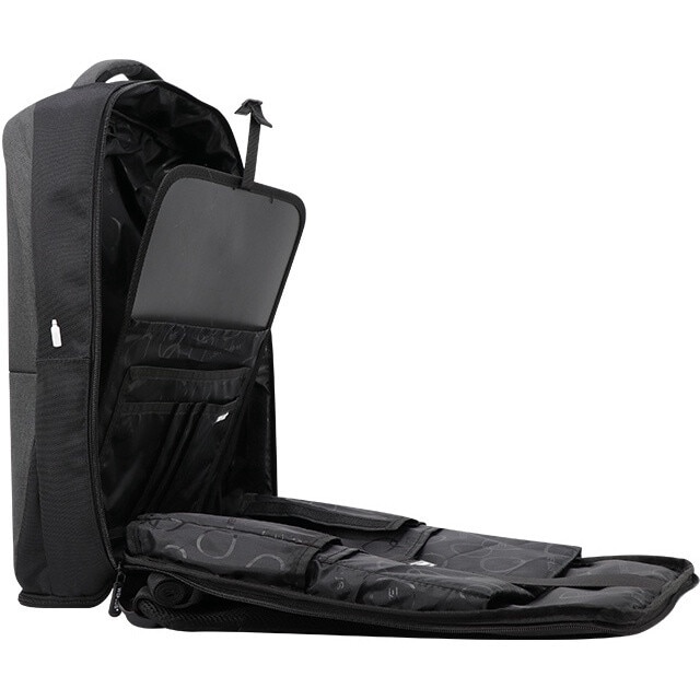 Rucsac laptop 15.6 inch, port USB, rezistent la stropi de apa, sistem fixare pe valiza, marca WEPLUS, WP8801BE, Albastru