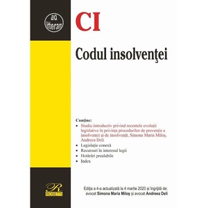 Codul Insolventei Ed 4 Act 4 Martie 2020 Emag Ro
