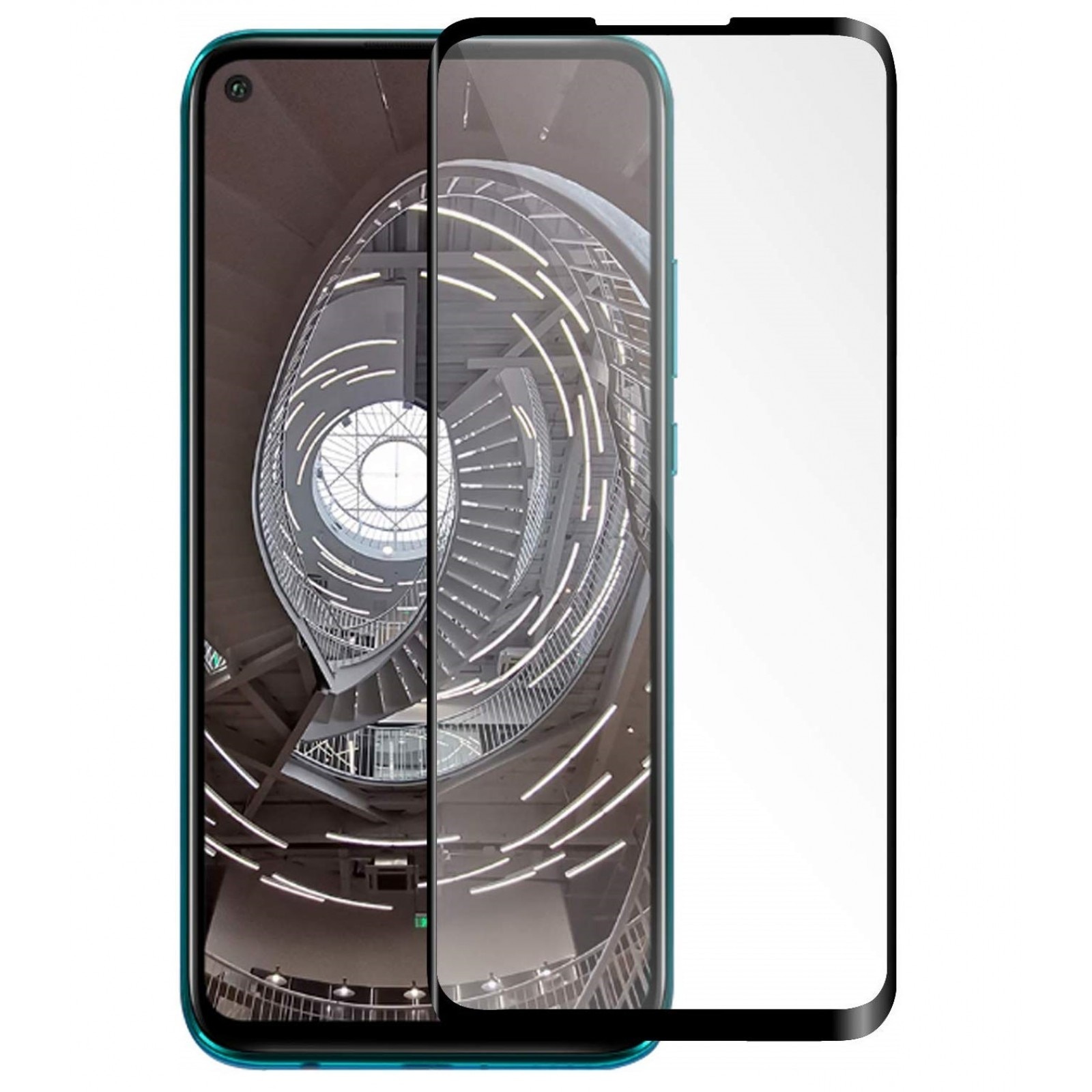 Folie sticla securizata Full Cover Full Glue pentru Huawei Nova 5T, Negru