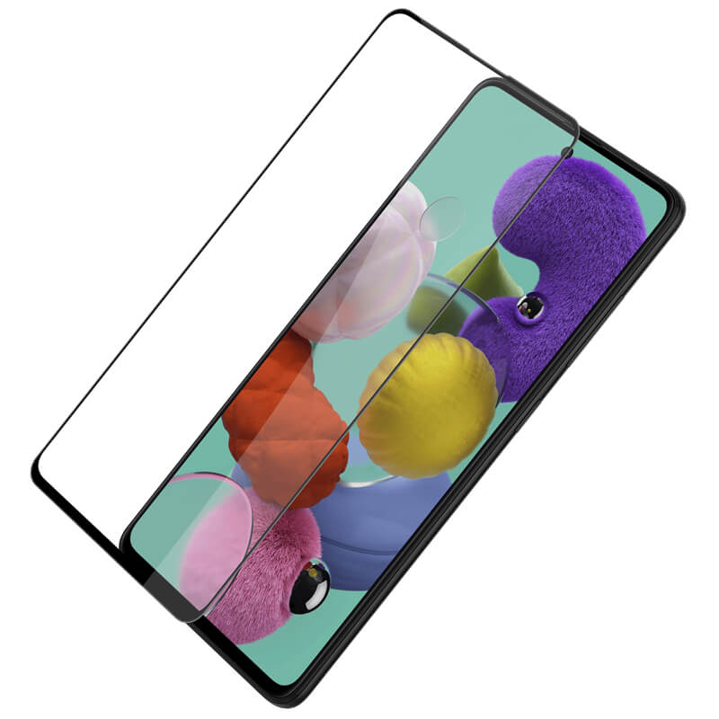 Folie protectie din sticla compatibila cu Samsung Galaxy A51, full glue, full size, lipici pe tot ecranul
