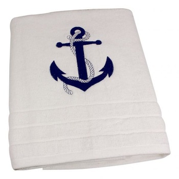 Prosop de baie Sea Club, 100% bumbac,alb, 600 GSM,90x150cm Prosop de baie Sea Club, 100% bumbac,alb, 600 GSM,90x150cm