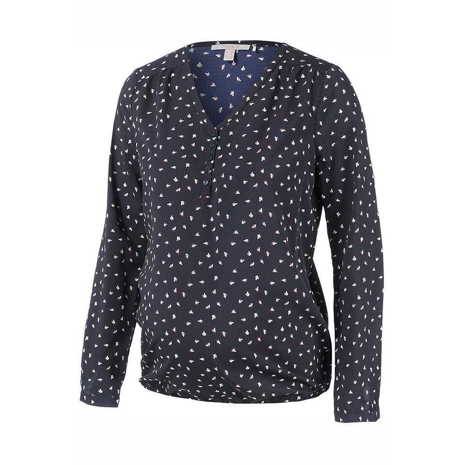 Bluza cu elastic, Esprit, bleumarin, 34 EU