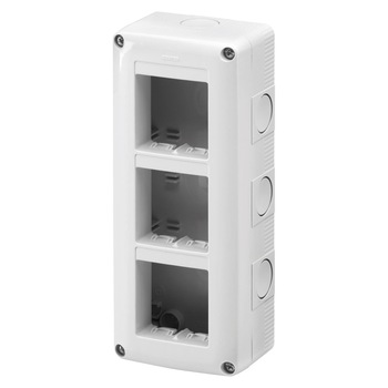 Doza aparat verticala cu montaj aparent 6 Module(3x2) IP40 Gw27022 Doza aparat verticala cu montaj aparent 6 Module(3x2) IP40 Gw27022