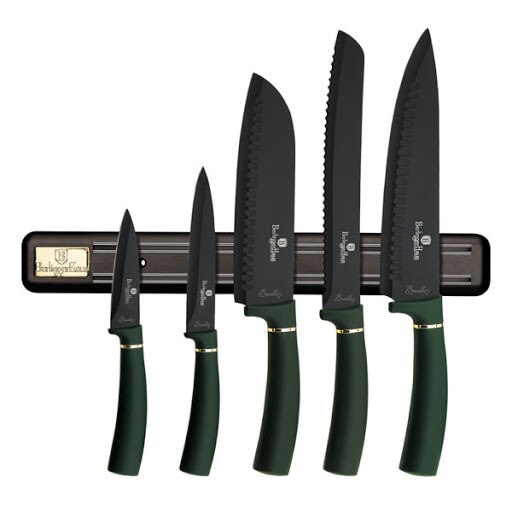 Knife Set with Stand Berlinger Haus BH/2448 Emerald