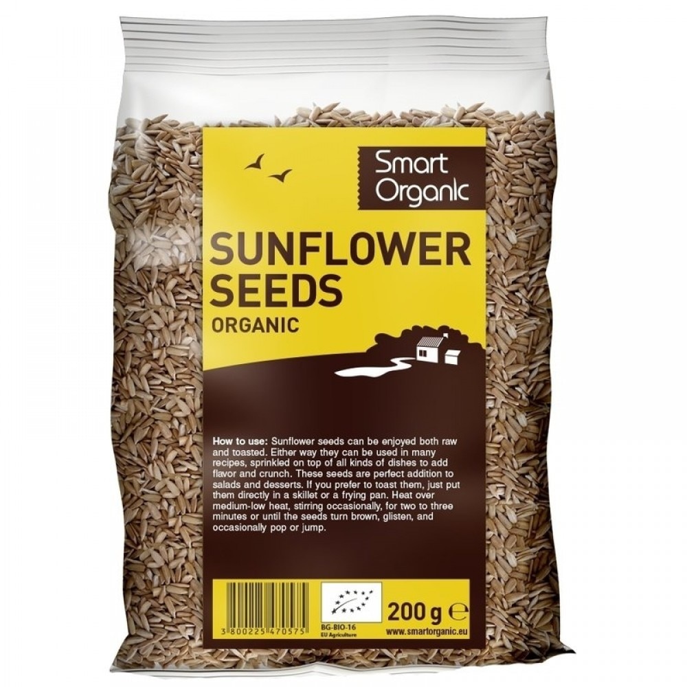 Seminte de floarea soarelui ecologice, Dragon Superfoods, 250g