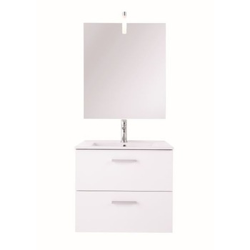 Baza mobilier suspendat cu Lavoar ceramic si oglinda cu iluminare GoodHome Slapton 60 cm, alb Baza mobilier suspendat cu Lavoar ceramic si oglinda cu iluminare GoodHome Slapton 60 cm, alb