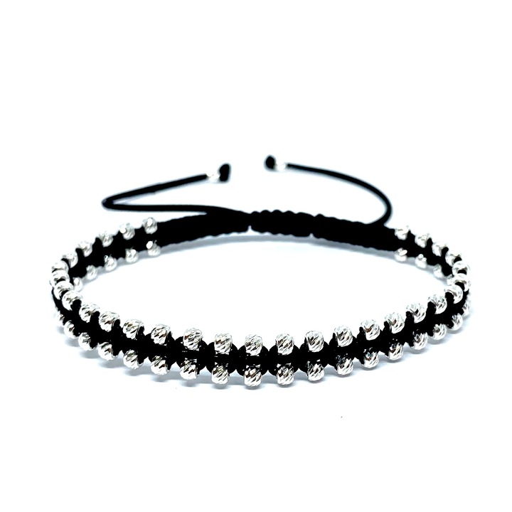 Bratara impletita din argint, model unisex, Dinuzete