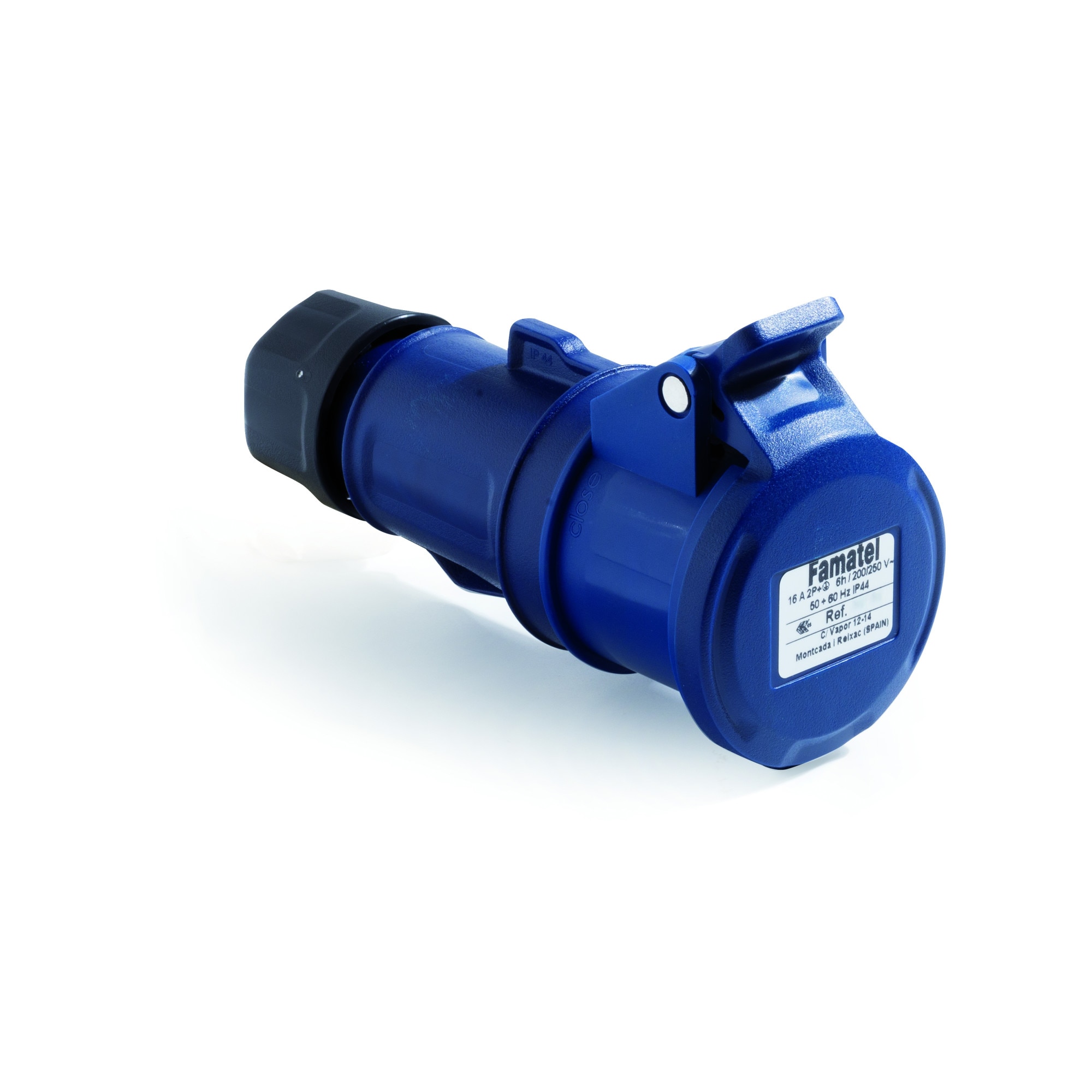 Cupla industriala monofazata Famatel 230V 3 poli 32A 6h IP44