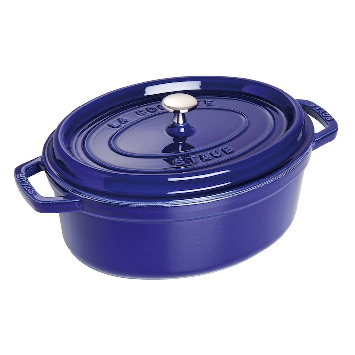 Овална тенджера Cocotte, чугун, 33 см/6,7 л, тъмно синя - Staub