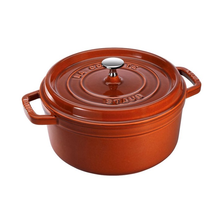 Öntöttvas Cocotte edény, 26cm/5,2L, fahéj, Staub