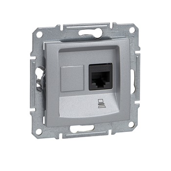 Priza internet RJ45, Cat 5E, IP 20, Titan, Schneider Sedna Priza internet RJ45, Cat 5E, IP 20, Titan, Schneider Sedna