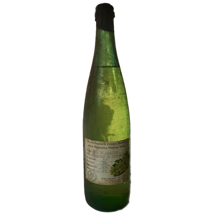 Вино Mustoasa de Maderat Minis 1980, 0.7 L, сухо бяло