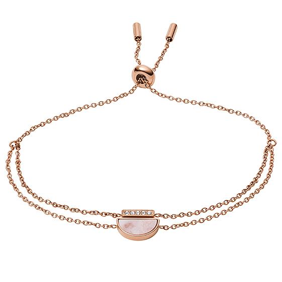 Bratara Fossil Vintage Iconic JF03134791, Rose gold
