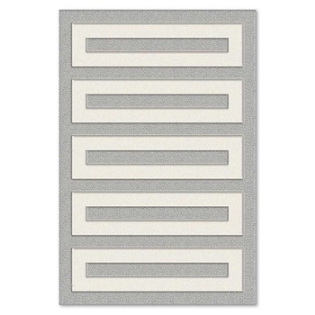 Covor sintetic Soho 5761-1-16811, 80x150cm, Alb/Gri, Model modern Covor sintetic Soho 5761-1-16811, 80x150cm, Alb/Gri, Model modern