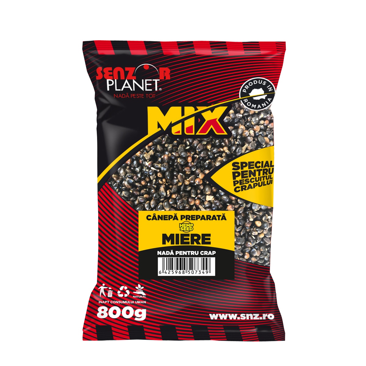 Nada Canepa Preparata, Aroma Miere, Ambalat la Punga de 800 g, by Pescuit24