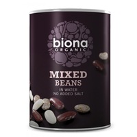 Mix din trei tipuri de fasole boabe bio, Biona, 400G