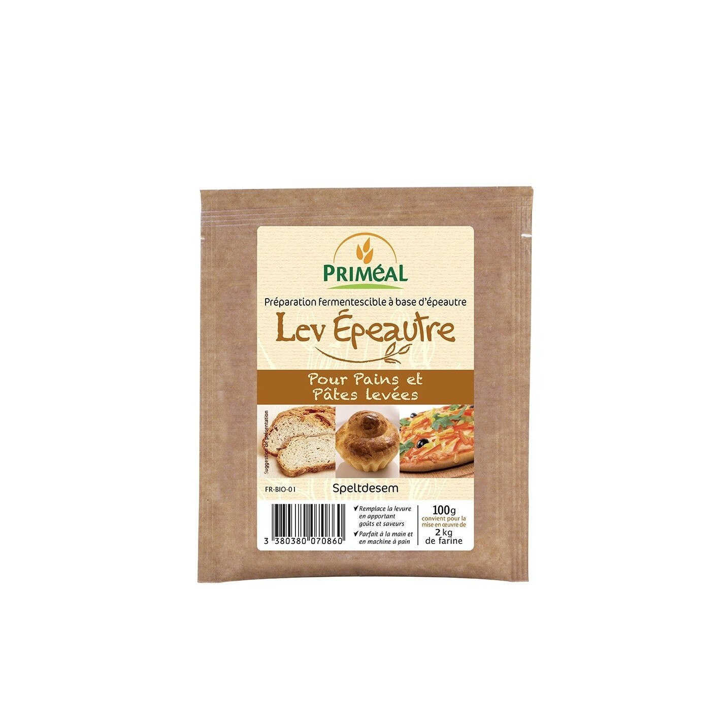 Drojdie maia de spelt, Primeal, 100g