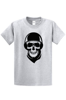 Tricou moto Bikers Chopper Skull, Gri Tricou moto Bikers Chopper Skull, Gri