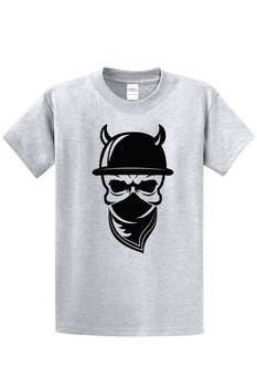 Tricou moto Bikers Chopper Skull, gri, Gri Tricou moto Bikers Chopper Skull, gri, Gri