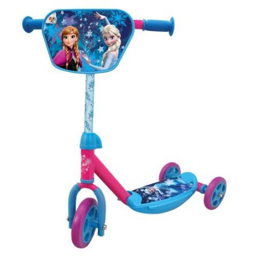 Trotineta pentru copii Lumi LUXURY® cu 3 roti Disney Frozen, 50 x 14 x 21 cm, 2-6 ani