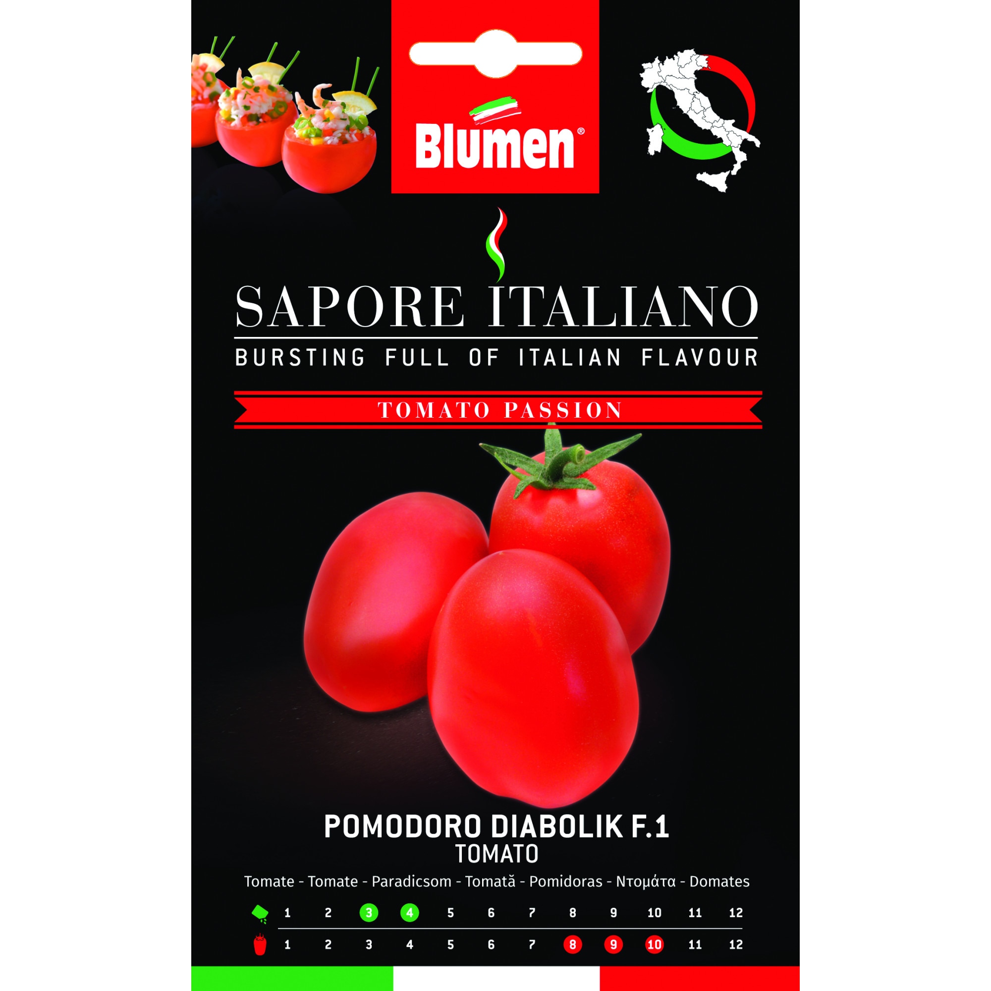 Seminte de rosii premium Blumen, colectia Sapore Italiano, soi Diabolik F.1