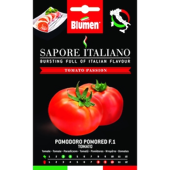 Seminte de rosii premium Blumen, colectia Sapore Italiano, soi Pomored F.1 Seminte de rosii premium Blumen, colectia Sapore Italiano, soi Pomored F.1