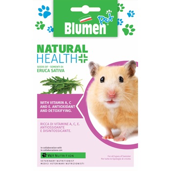 Seminte plante medicinale pentru sanatatea hamsterului Blumen Pet, soi Eruca Sativa Seminte plante medicinale pentru sanatatea hamsterului Blumen Pet, soi Eruca Sativa