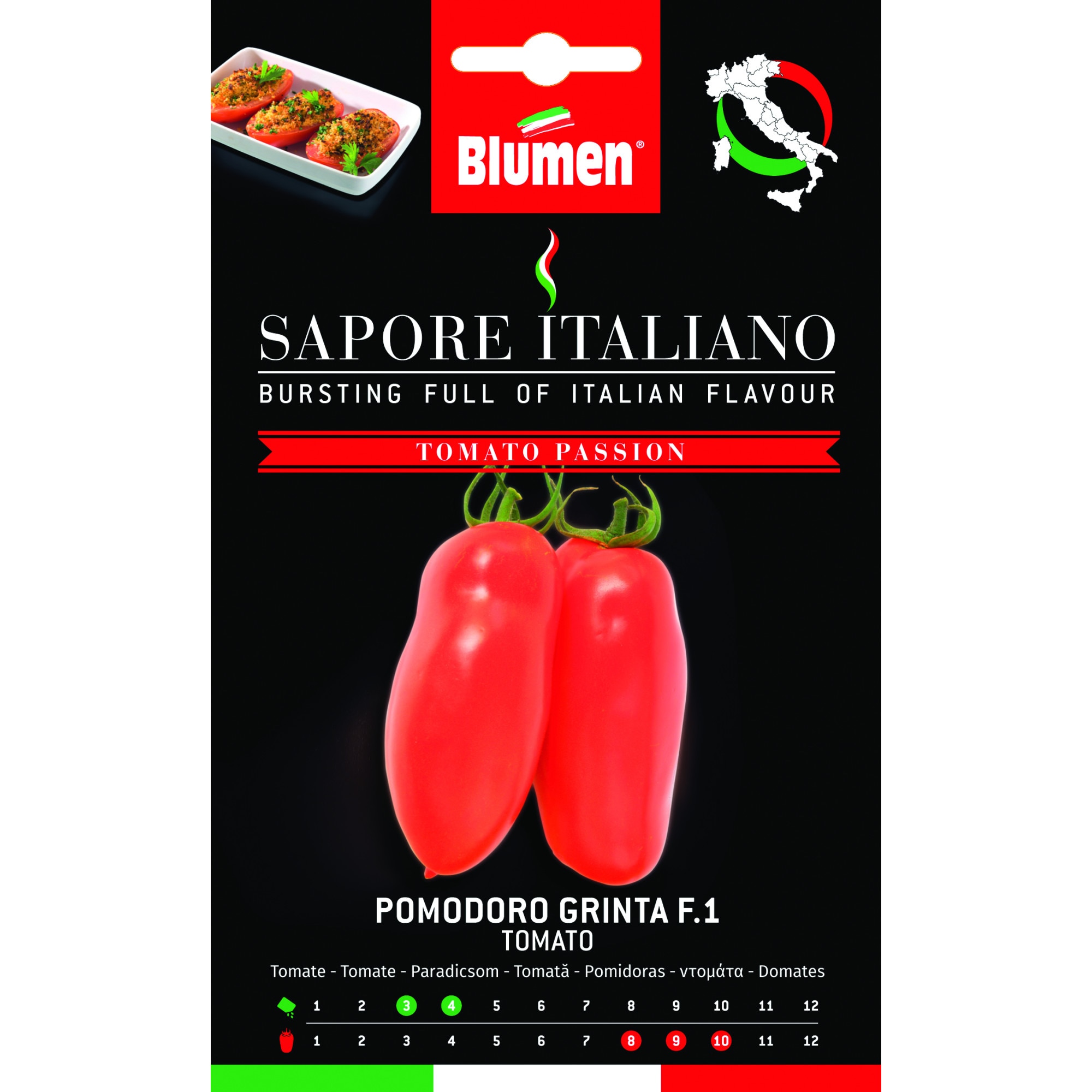 Seminte de rosii premium Blumen, colectia Sapore Italiano, soi Grinta F.1