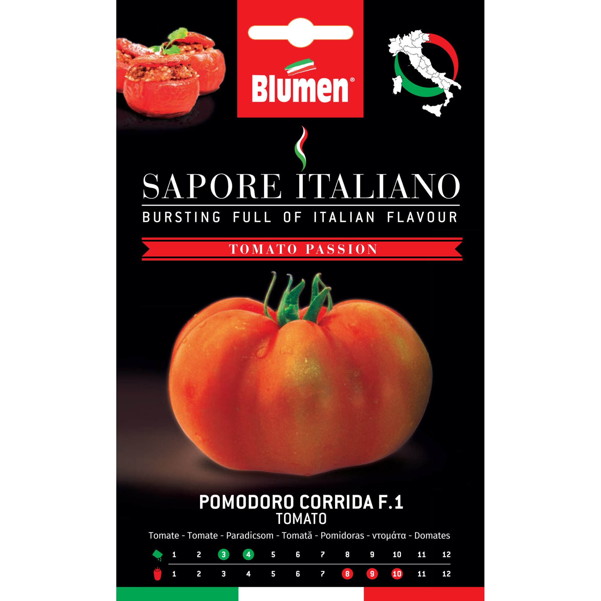 Seminte de rosii premium Blumen, colectia Sapore Italiano, soi Corrida F.1