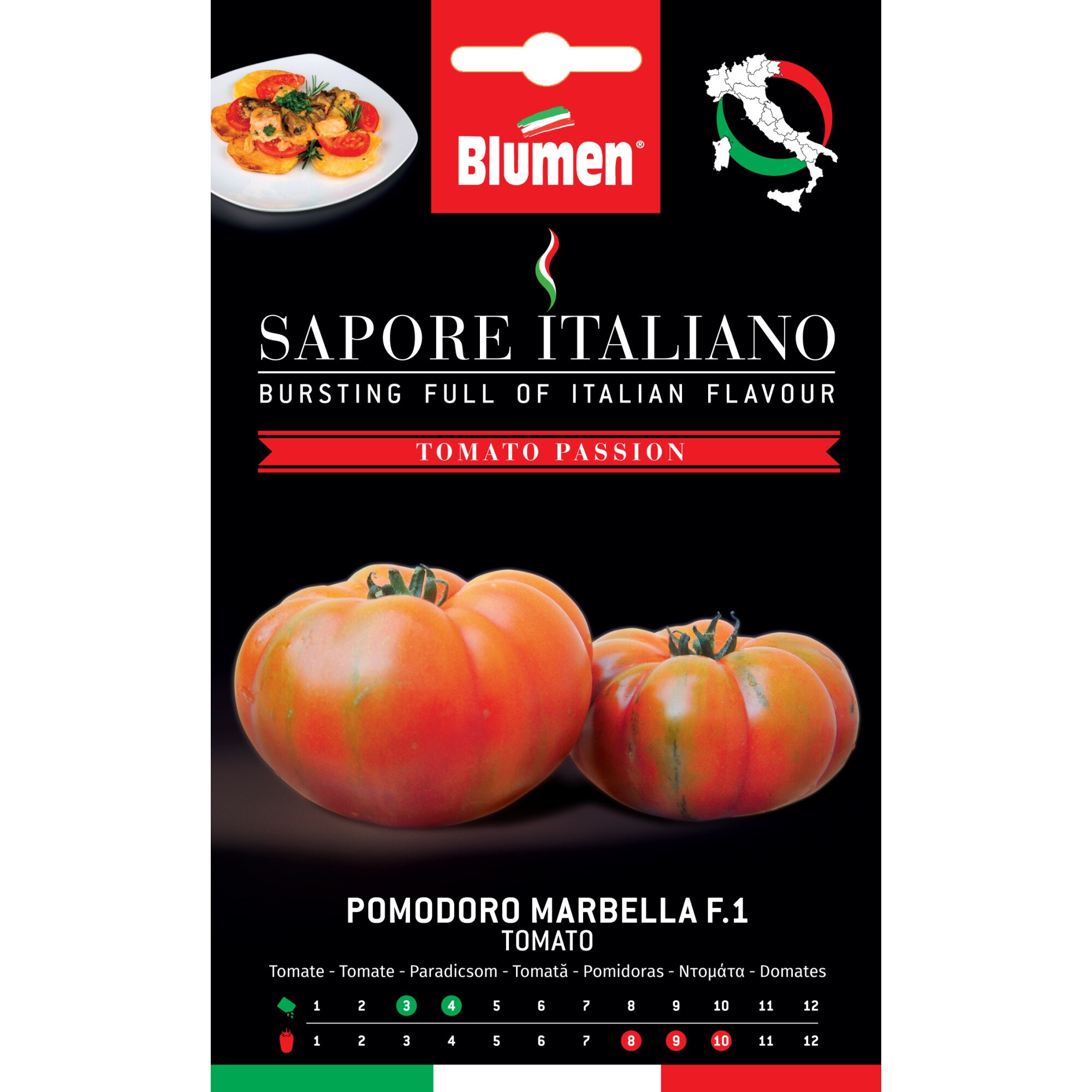 Seminte de rosii premium Blumen, colectia Sapore Italiano, soi Marbella F.1