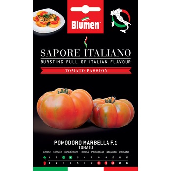 Seminte de rosii premium Blumen, colectia Sapore Italiano, soi Marbella F.1 Seminte de rosii premium Blumen, colectia Sapore Italiano, soi Marbella F.1