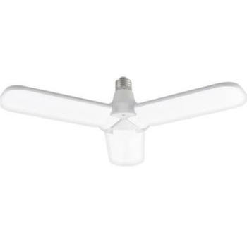 Bec LED , 45W, tip elice, lumina rece , Aplica Plafoniera 3 palete rabatabile pentru locuinta birou depozite subsoluri garaje Bec LED , 45W, tip elice, lumina rece , Aplica Plafoniera 3 palete rabatabile pentru locuinta birou depozite subsoluri garaje