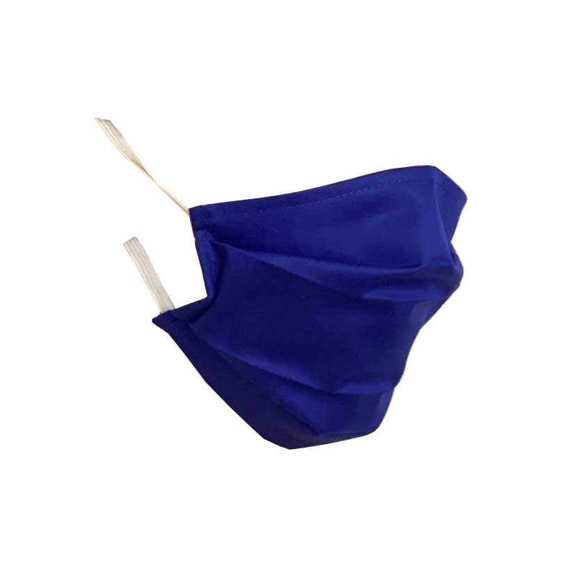 Masca protectie din bumbac 2 straturi Albastru