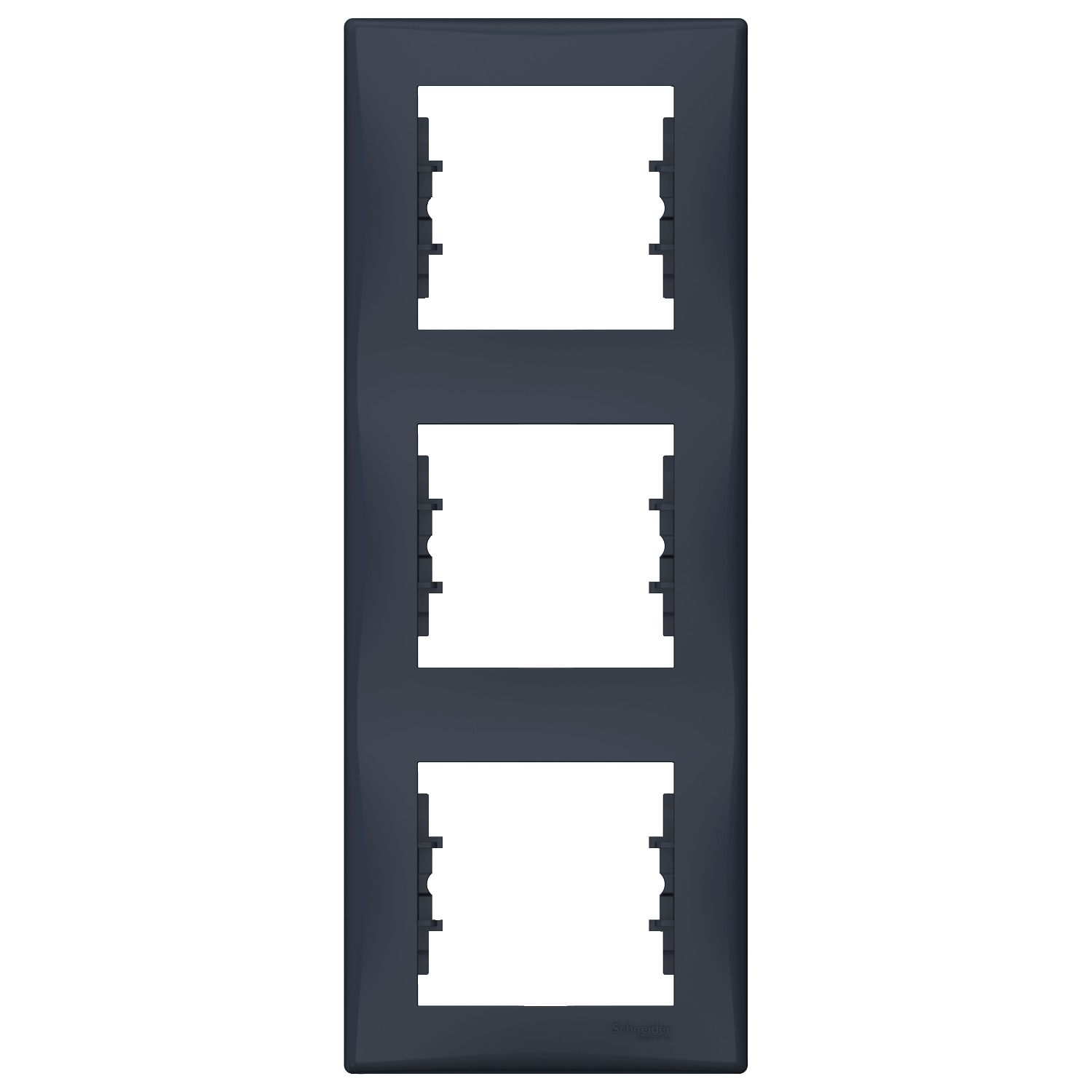 Rama tripla verticala IP 20, Grafit, Schneider Sedna