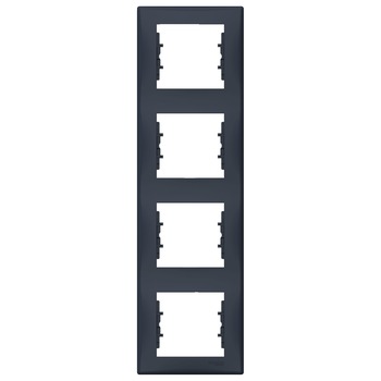 Rama 4 module verticala, IP20, Grafit, Schneider Sedna Rama 4 module verticala, IP20, Grafit, Schneider Sedna